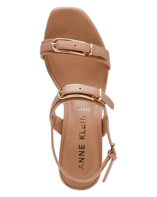 Anne Klein Brown Merida Slingback Sandals