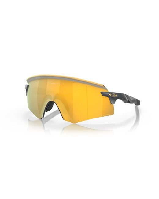Oakley Yellow Encoder Geometric Sunglasses for men