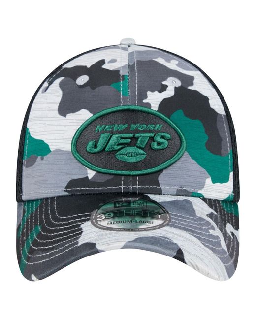 KTZ Green Camo/black New York Jets Active 39thirty Flex Hat for men