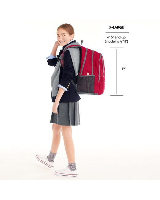 Lands' End Blue Kids Classmate Extra Large Backpack