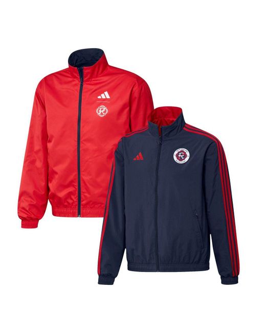 adidas Navy And Red New England Revolution 2023 Onfield Anthem Full