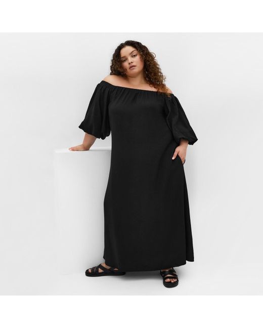 City Chic Black Plus Size Layla Maxi Dress