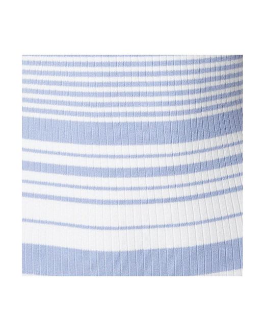 Bebe White Striped Sweater Midi Dress