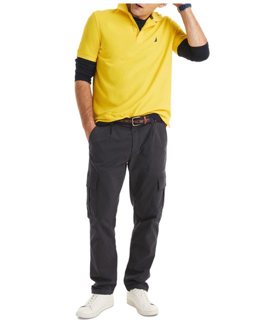 Nautica Yellow Classic-fit Performance Deck Polo Shirt for men