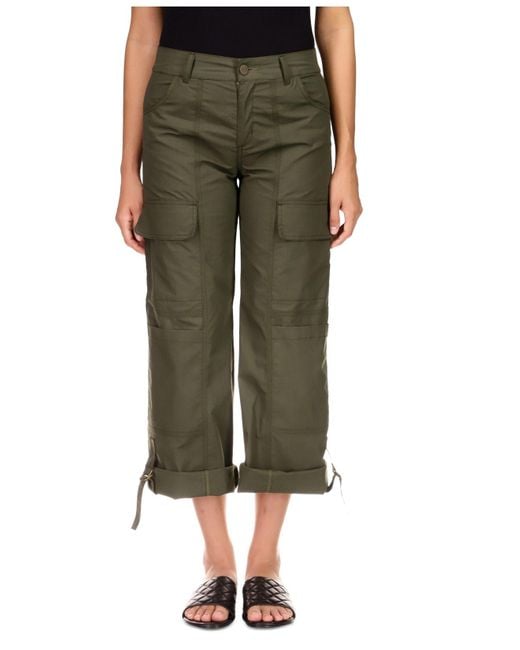 Sanctuary Cali Solid Rolltabcuffs Cargo Pants in Green Lyst
