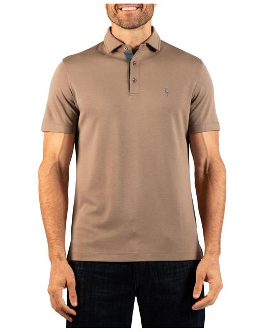 Tailorbyrd Brown Soft Stonewashed Polo