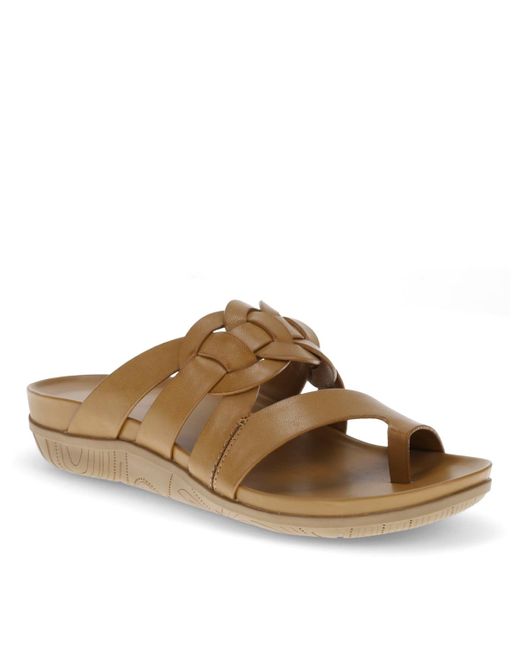 BareTraps Brown Julianne Slip On Flat Sandals