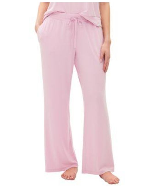 Gap Blue Body Ribbed Short Sleeve Pajama Top Drawstring Pajama Pants