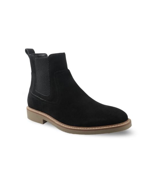 Club Room Black Henrry Chelsea Boots for men
