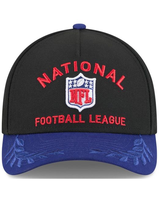 KTZ Blue Black/navy Shield Merchandise 2025 Nfl Draft 9forty A-frame M-crown Adjustable Hat for men