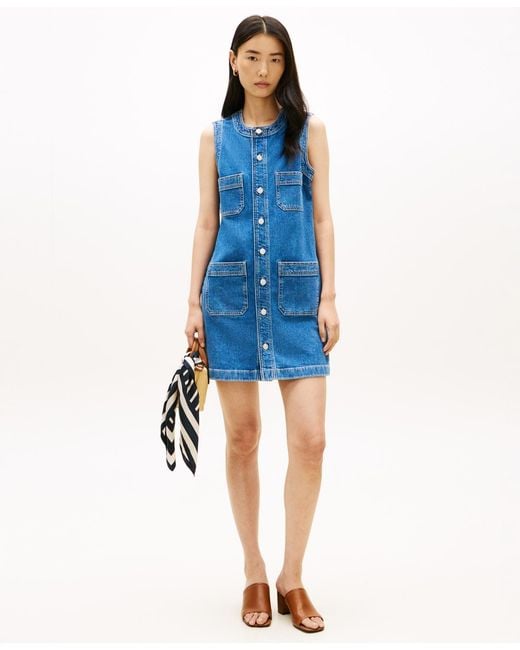 hilfiger denim shirt dress Tommy Hilfiger Girls 7-16 Denim Shirtdress - Highline Wash - 8
