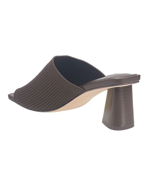 French Connection Brown Styles Knit Stretch Mule