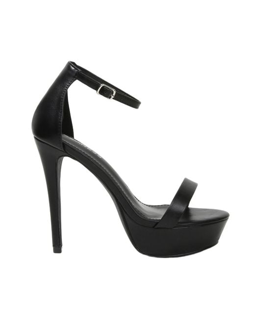 BERNESS Black Germane Platform Sandals