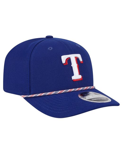 KTZ Blue Texas Rangers Multi-rope 9seventy Stretch-snap Hat for men