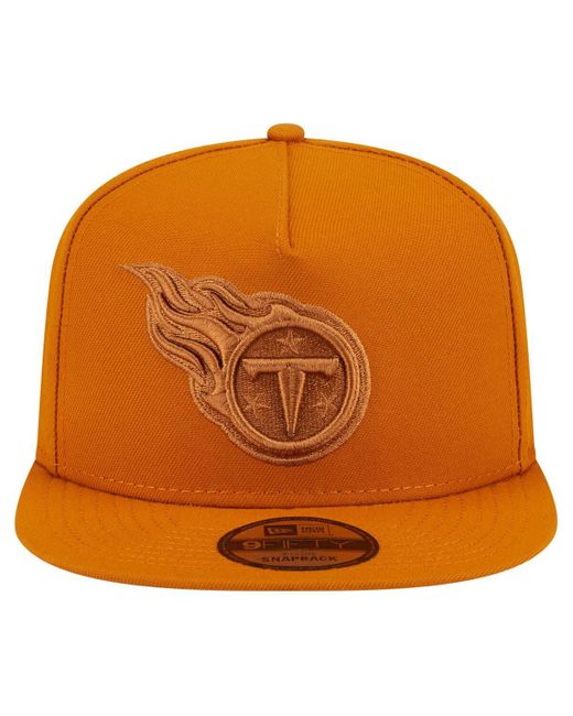 KTZ Orange Â Tennessee Titans Color Pack A-frame 9fifty Snapback Hat for men