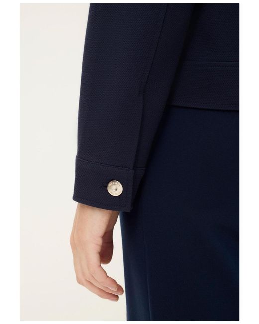 Olsen Blue Pique Jacket