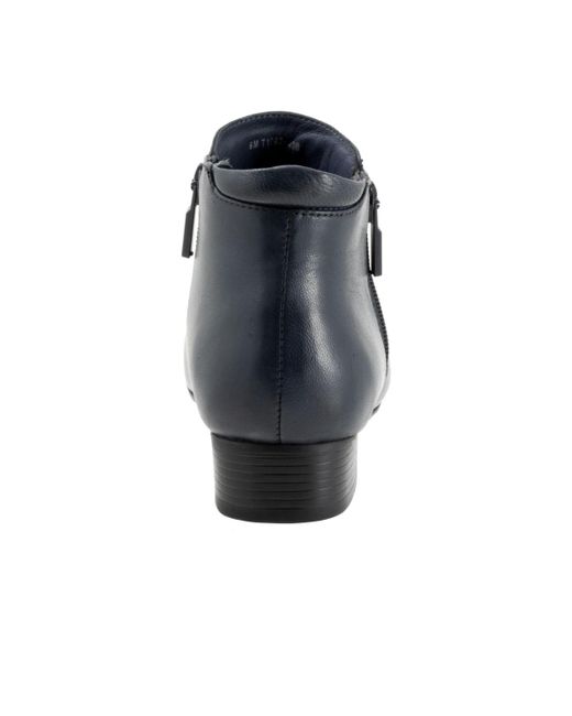 Trotters Blue Major Bootie