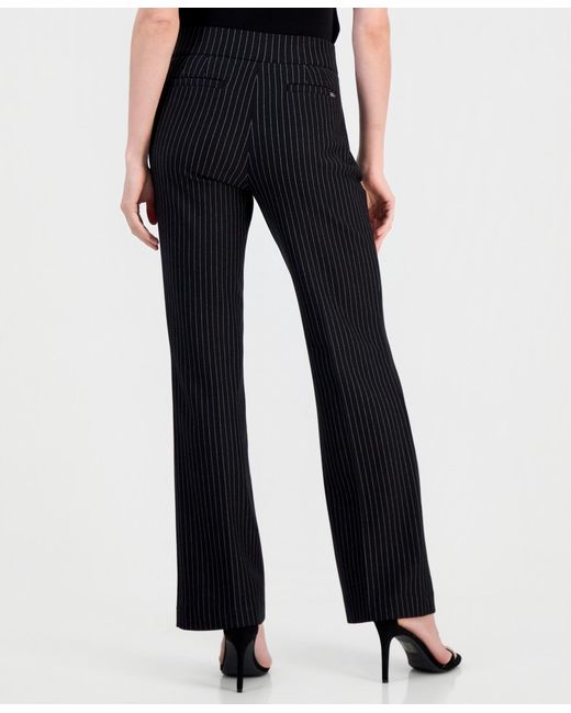 Anne Klein Black Pull-on Ponte Pants