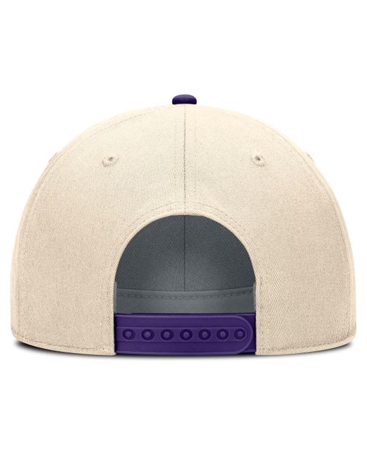 Nike White Lsu Tigers Primetime Rise Adjustable Hat for men