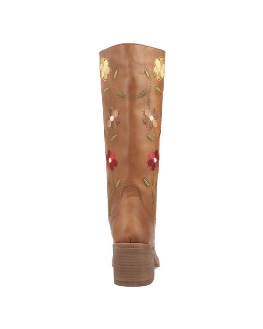 Dingo Brown Bloom Leather Boot
