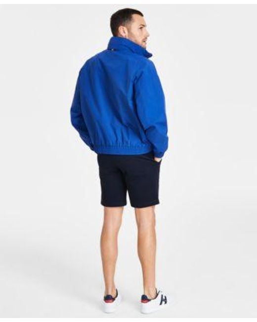 Tommy Hilfiger Blue Reversible Jacket Polo Shirt Brooklyn 1985 9 Shorts for men