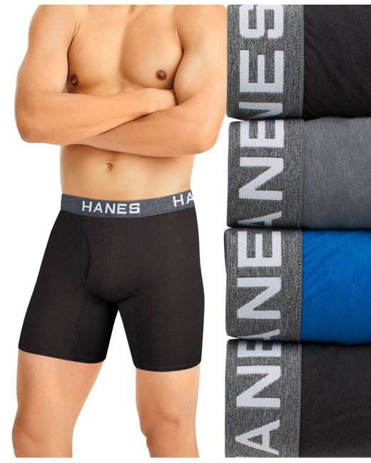 Hanes Cotton Ultimate® Comfortflex Fit® 4pk. Moisturewicking Stretch