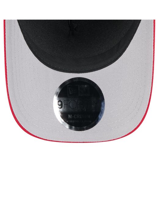 KTZ Black/red Atlanta Falcons 2025 Nfl Draft 9forty A-frame M-crown Adjustable Hat for men