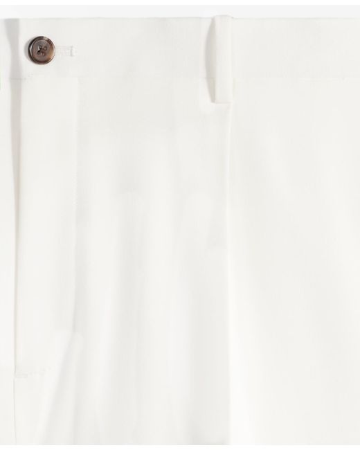Mode Of One White Relaxed-fit Straight-leg Suit Pants for men
