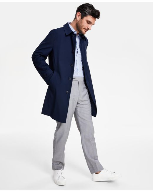 Michael Kors Blue Classic-fit Raincoat for men