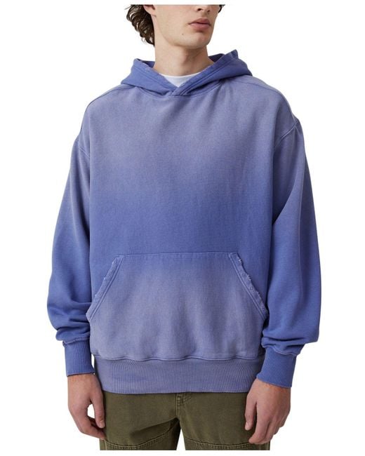 Cotton On Blue Sun Faded Oversized Hoodie for men