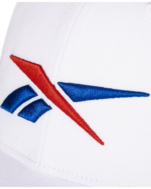 Reebok White Vector Logo Cap for men