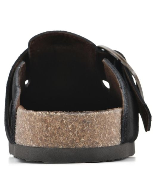 White Mountain Black Big Easy Slip On Clogs
