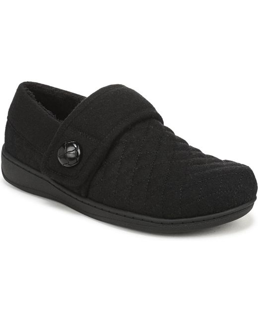 Vionic Black Jackie Slip On Slippers