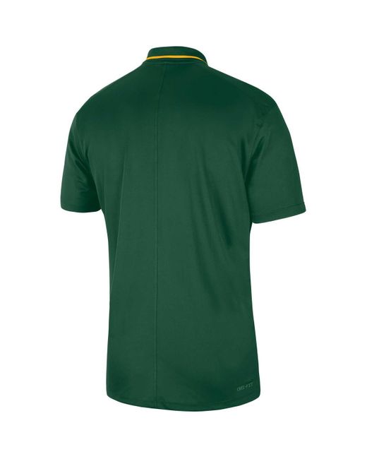 Nike Green Ndsu Bison 2023 Sideline Coaches Performance Polo for men