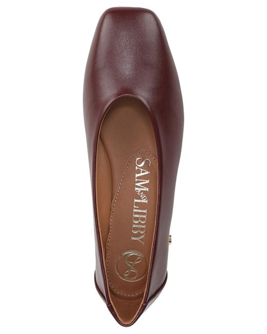 Sam & Libby Brown Gretta Square Toe Ballet Flats