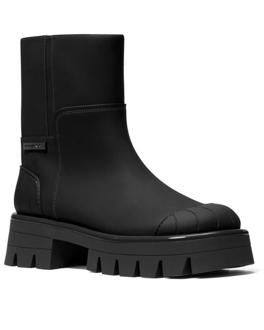 Michael Kors Black Michael Sydra Flat Round Toe Booties