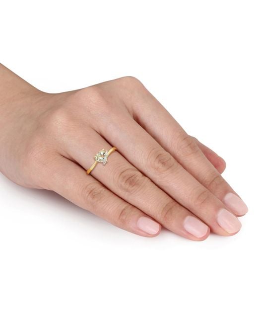 Macy's Metallic Gemstone Heart Ring