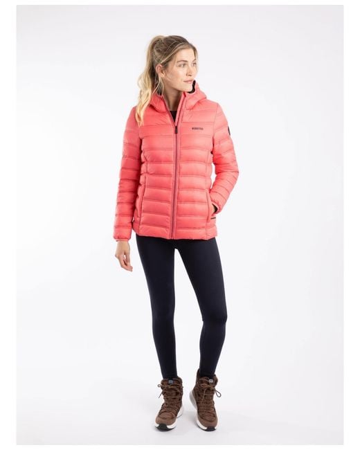Weird Fish Red Eshka Lightweight Padded Jacket