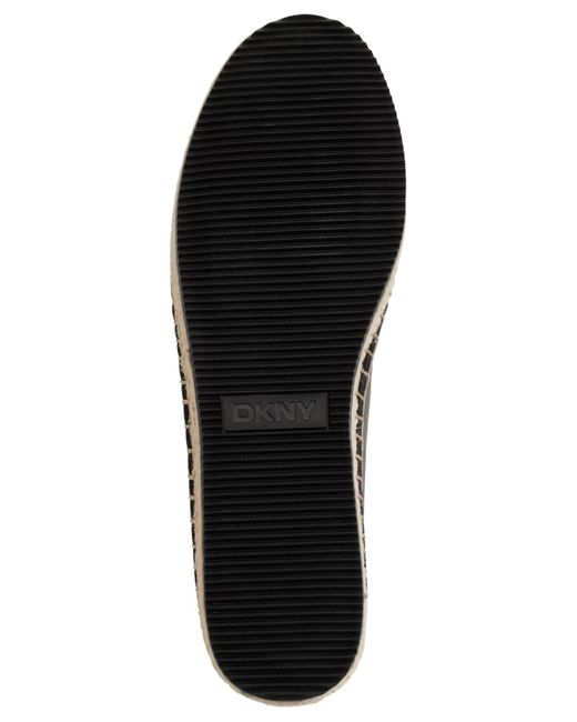 DKNY Black Mallandra Slip-on Espadrille Flats