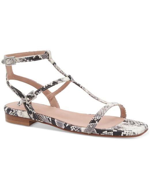 Bruno Magli Metallic Maya Studded Flat Sandals