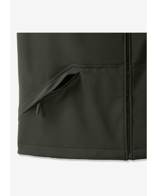 Kingsize Blue Big & Tall Fleece-lined Slicker Rain Coat for men