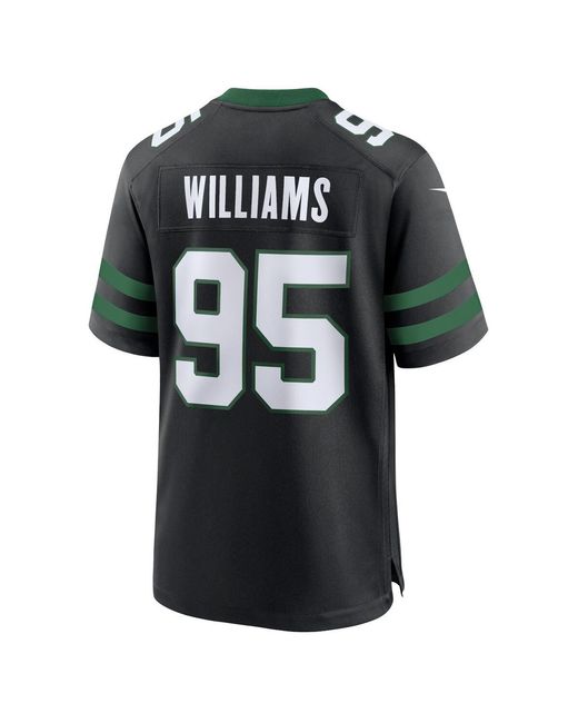 Nike Black Quinnen Williams Legacy New York Jets Alternate Game Jersey for men