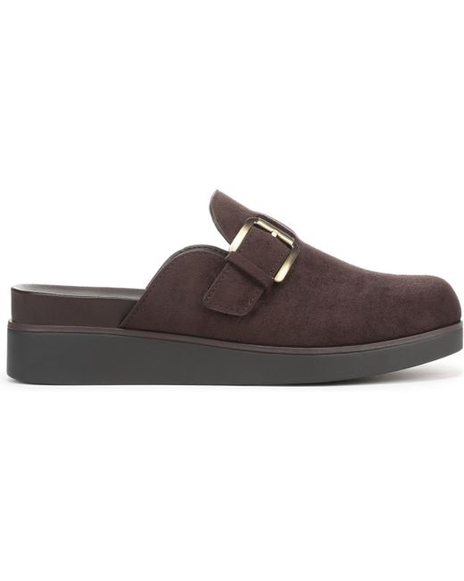 LifeStride Brown Gillian Square Toe Mule Clogs