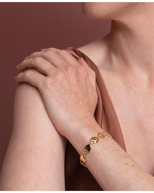 Olivia Burton Metallic Locked Heart Gold Plated Bracelet