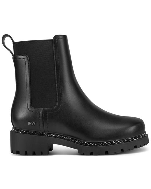 DKNY Black Rick Slip On Bootie