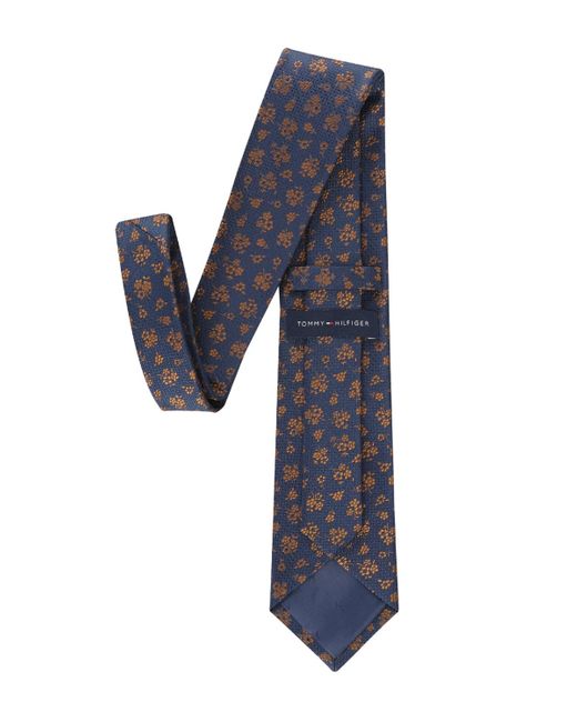 Tommy Hilfiger Blue Hudson Floral Print Tie for men