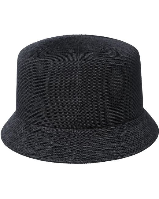 Kangol Black Tropic Bin Bucket Hat for men