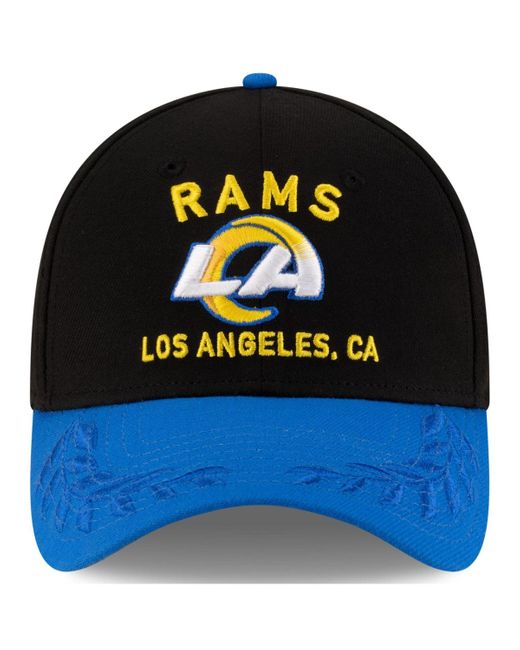 KTZ Blue Black/royal Los Angeles Rams 2025 Nfl Draft 39thirty Flex Hat for men