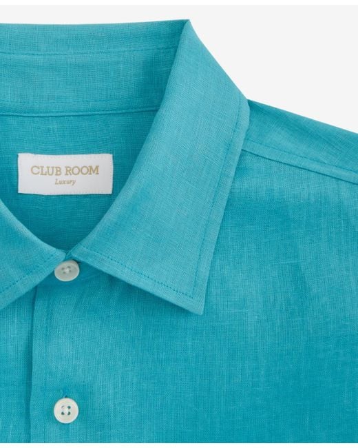 Club Room Blue 100% Linen Shirt for men