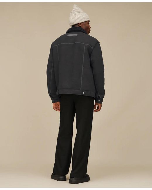 Ugg Black Janson Long Sleeves Trucker Jacket for men